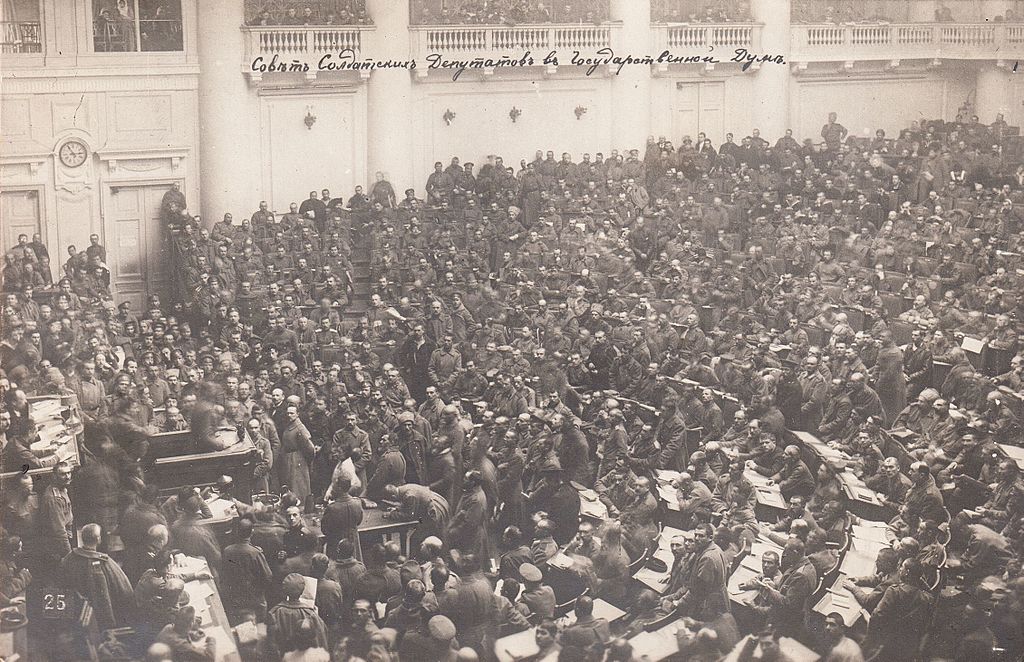 Asamblea del Sóviet de Petrogrado en 1917